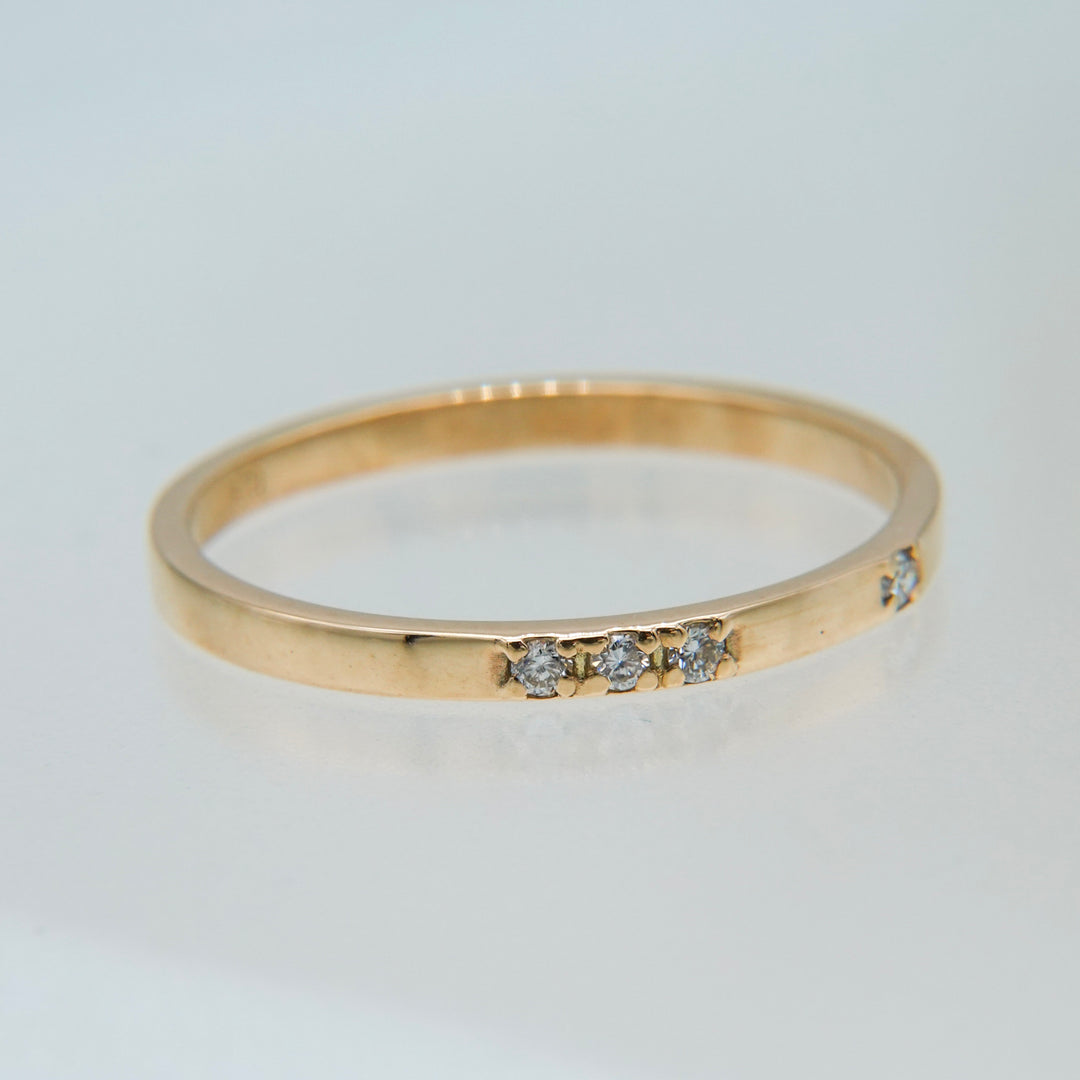 K10ダイヤ4石リング