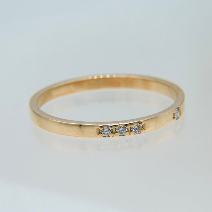 K10ダイヤ4石リング