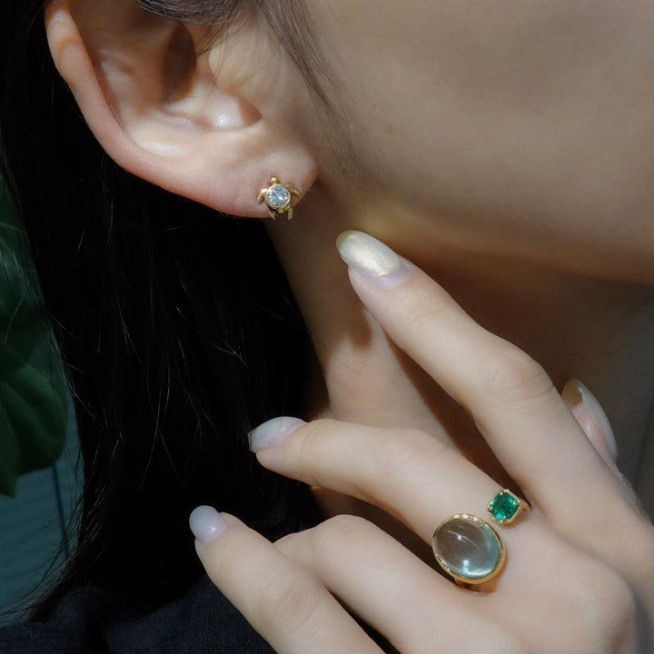Dear Little Creatures Turtle Pierced Earring