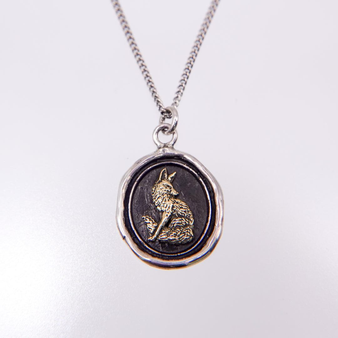 Trust in Yourself 14K Gold On Silver Talisman