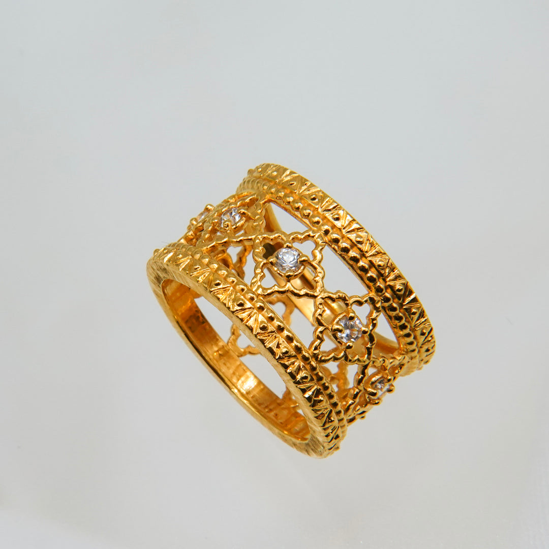 サファイア・フィレンツェ彫りリング(23kgp)