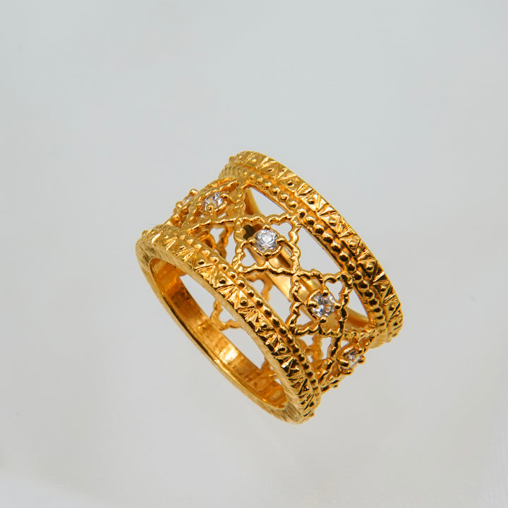 サファイア・フィレンツェ彫りリング(23kgp)