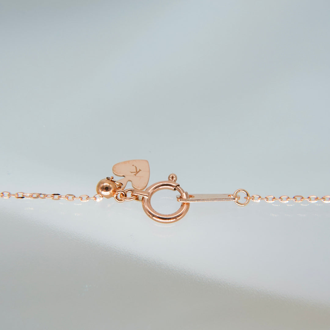 STARRY BRACELET - S- _10KRG x White topaz