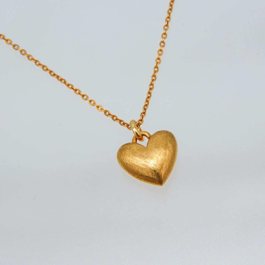 Gold necklace GMP7 ハートネックレスs