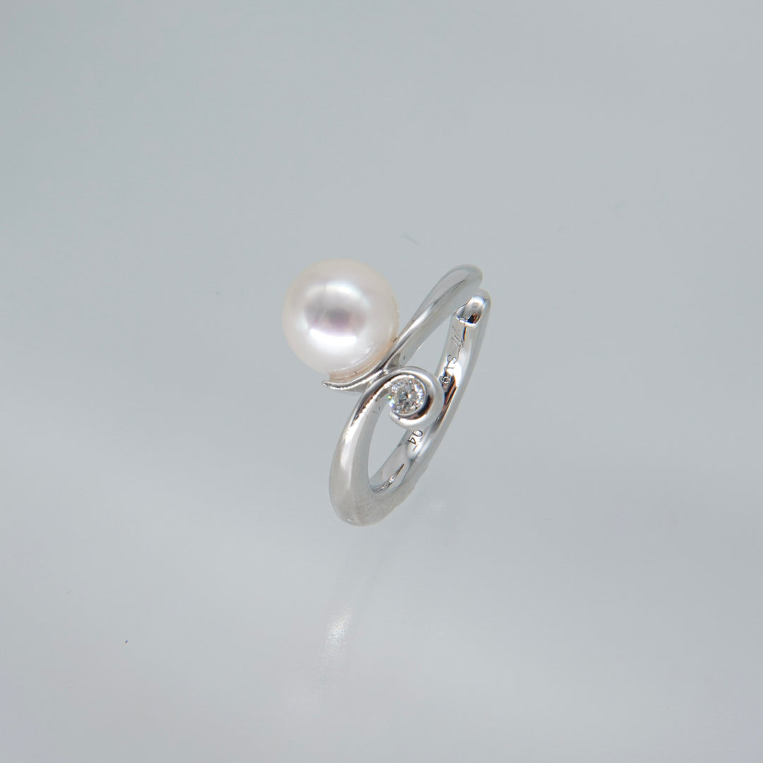Silver Pearl DiamondEarCuff パール.ダイヤモンド.イヤーカフSMG3PD