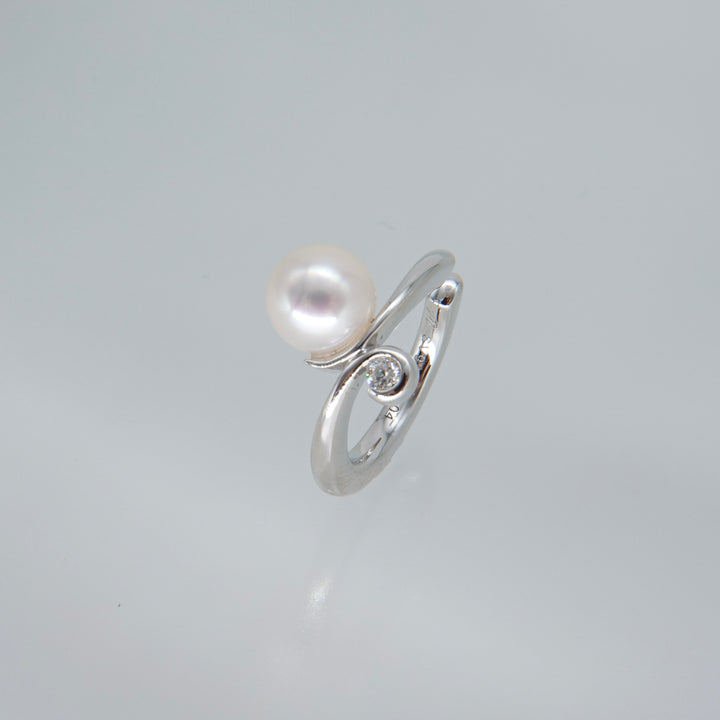 Silver Pearl DiamondEarCuff パール.ダイヤモンド.イヤーカフSMG3PD