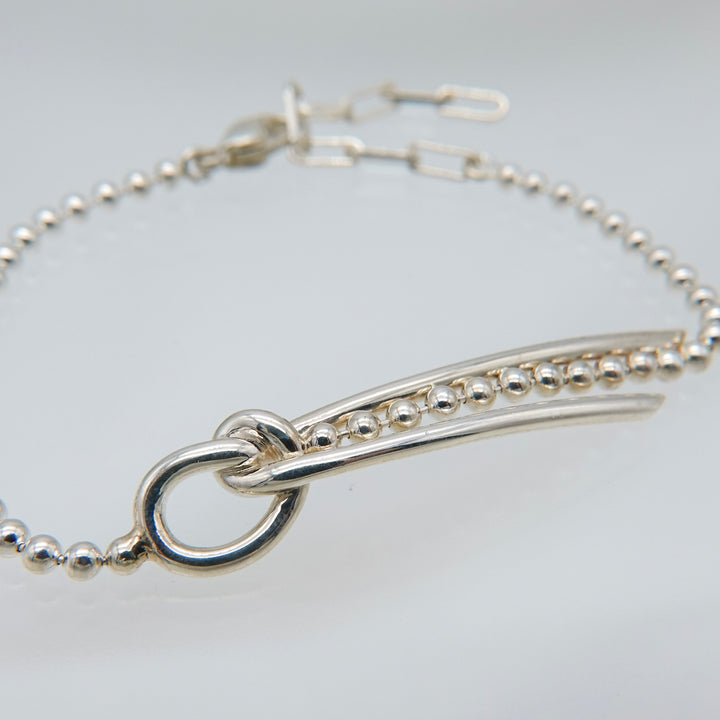 THREADS Silver Bow Tie Bracelet
