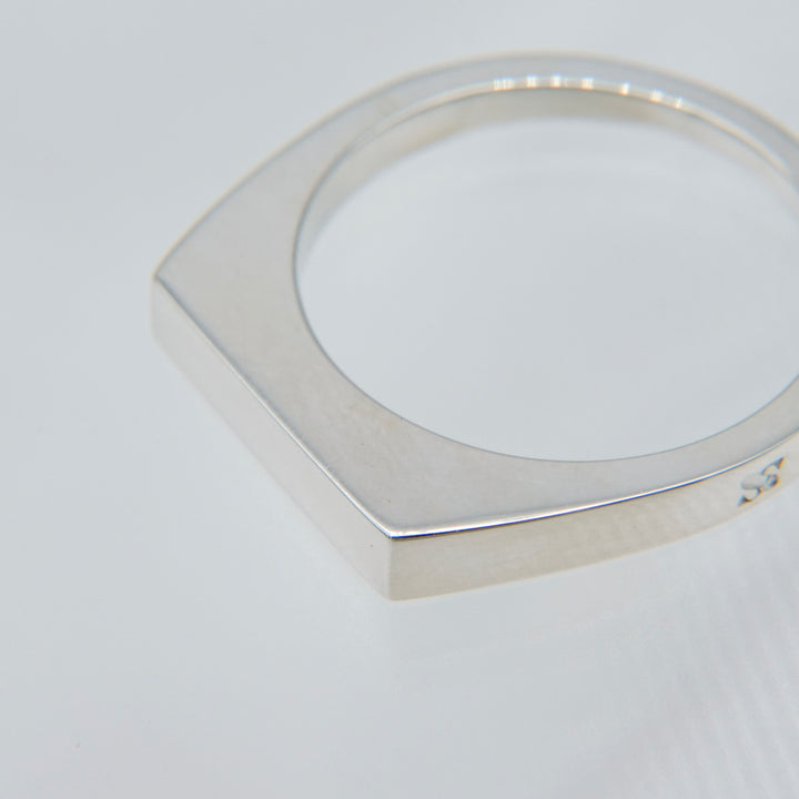 "Proto" signet thin ring (SILVER)