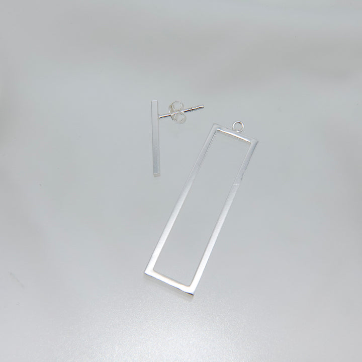 rectangular frame earrings earring(pierce)[FLDEP2]