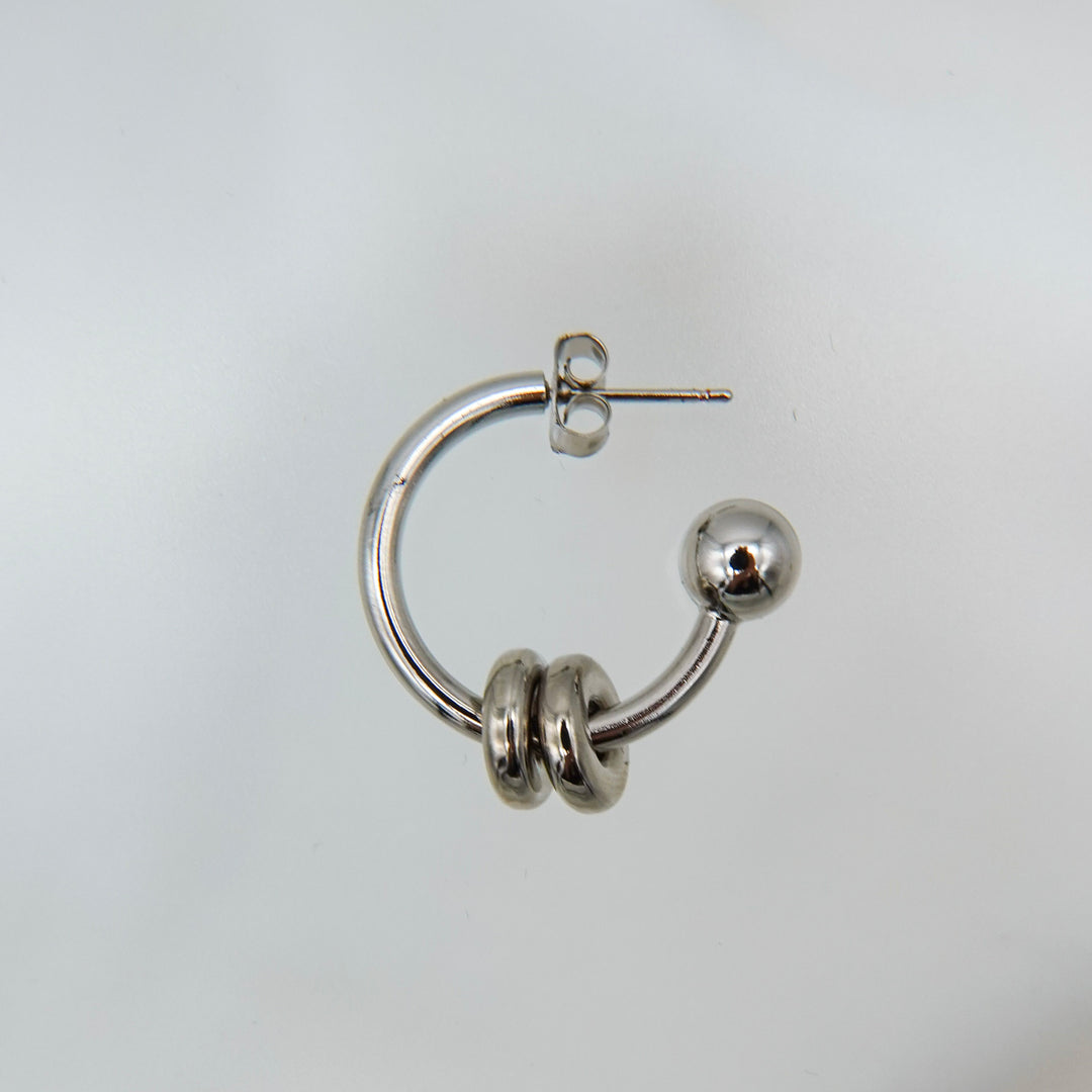 ALAN EARRINGS (Palladium)