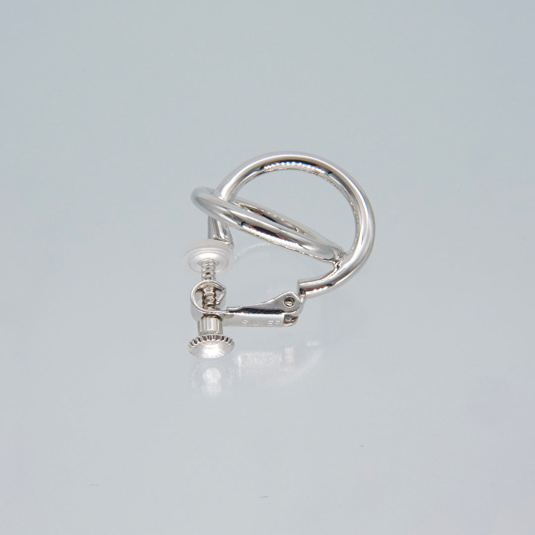 silver ear clip SME2 イアリング