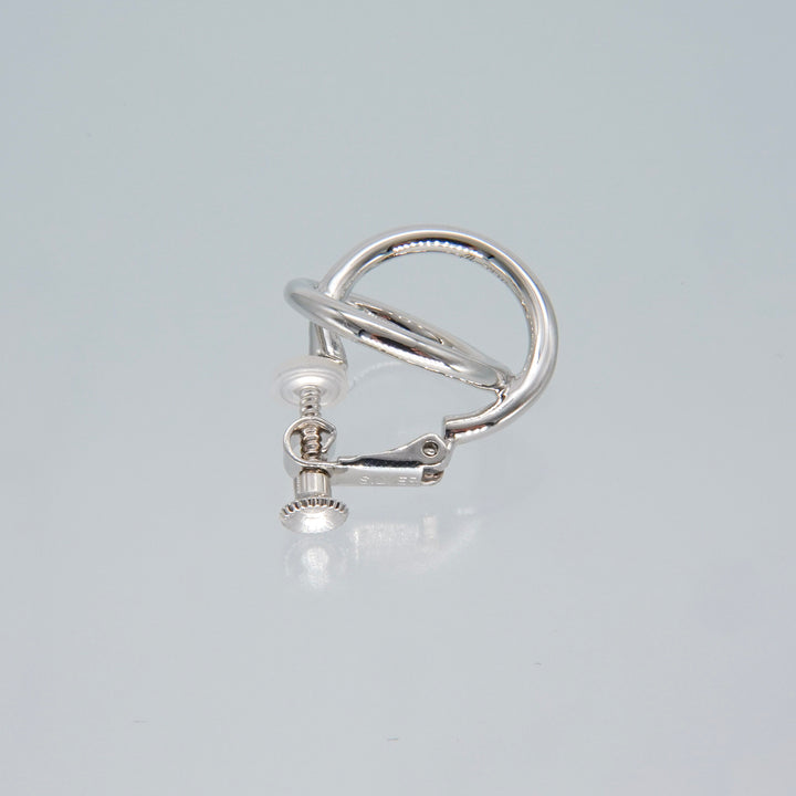 silver ear clip SME2 イアリング
