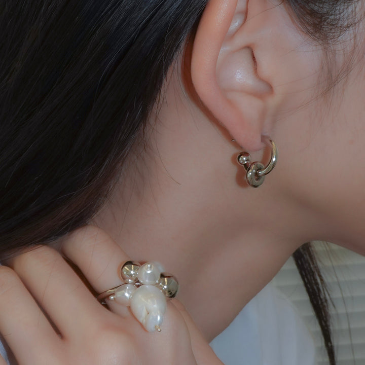 ETHAN EARRINGS (Palladium)