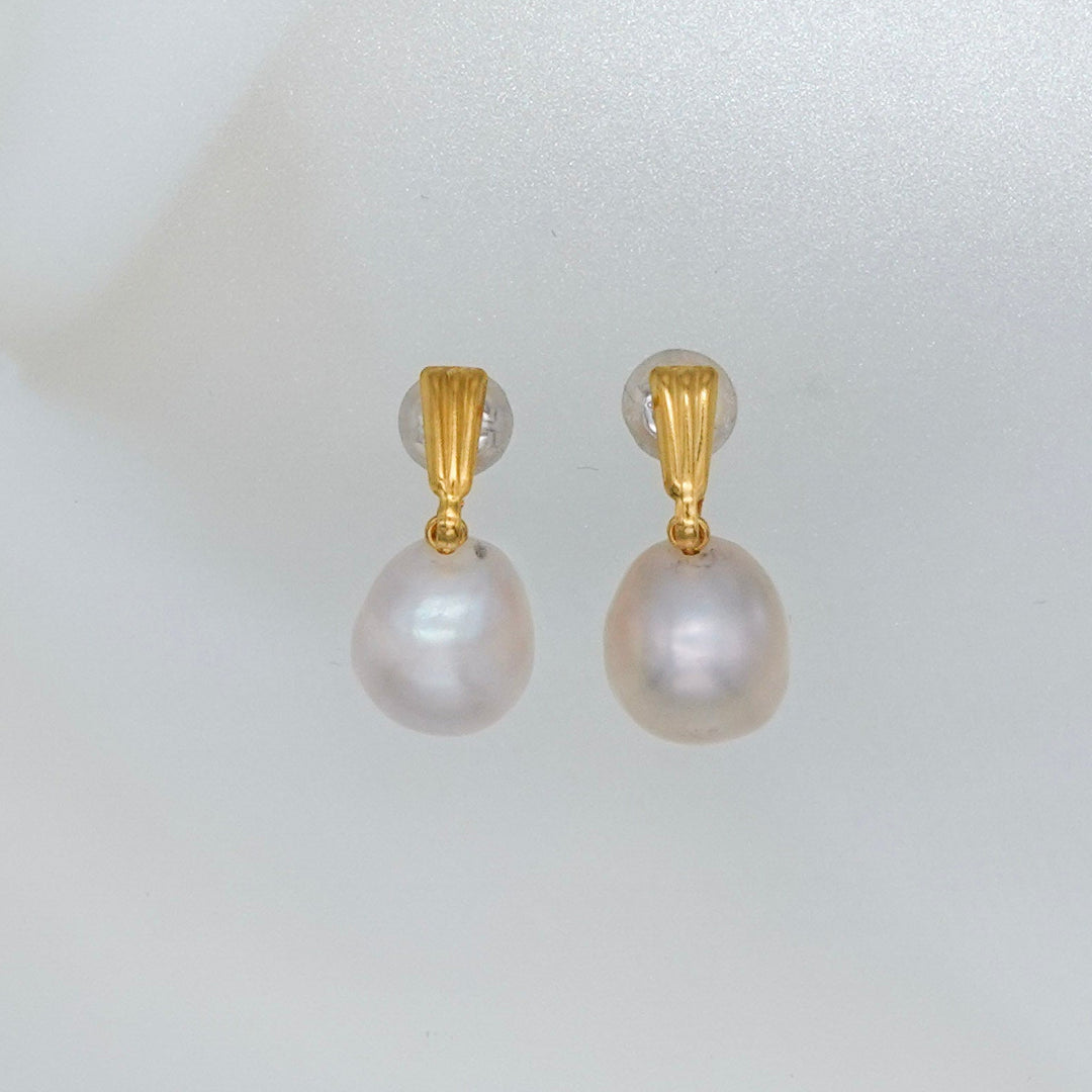 BAROQUE PEARL PINK MEDIUM EARRINGS