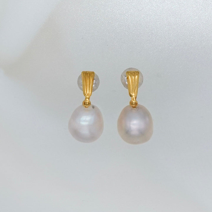 BAROQUE PEARL PINK MEDIUM EARRINGS