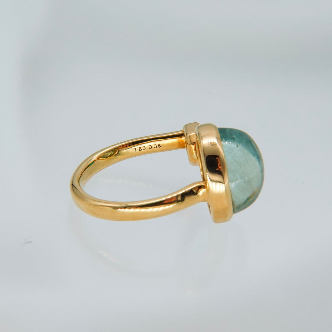 BLANCE 18K Aquamarine Emerald Ring