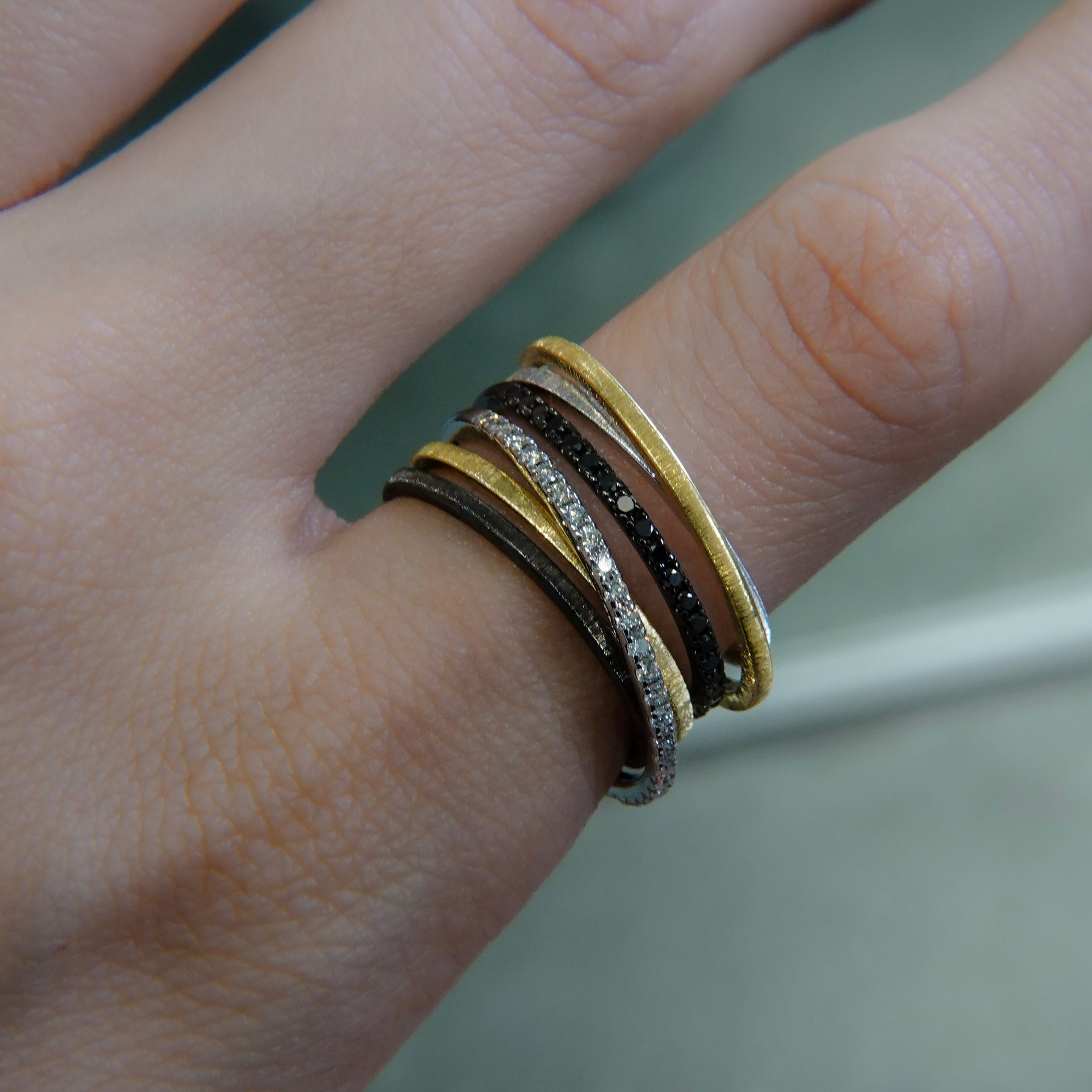 K18+Silver ring CMR9 コンビリング – unigem