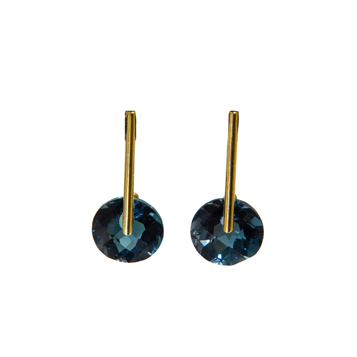 CANDY London Blue Topaz Pierced Earring