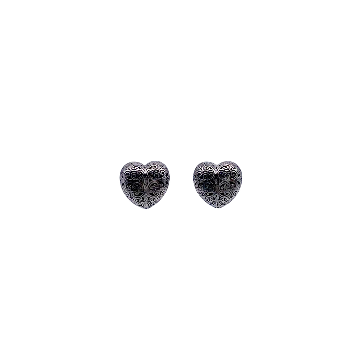 Kallisto tiny heart stud earrings in sterling silver_E1035B