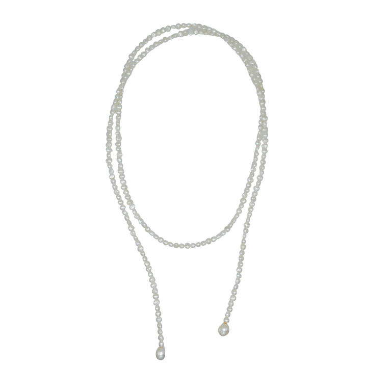 BAROQUE PEARL FREE LONG NECKLACE 130