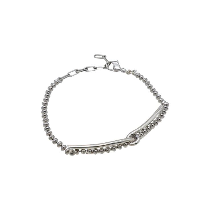 THREADS Silver Cross Bracelet