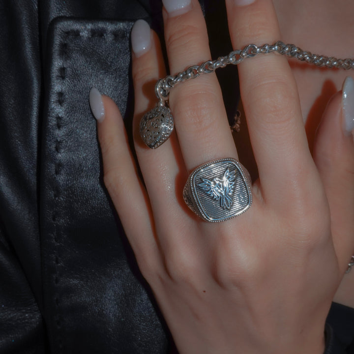 Phoenix Ring in Sterling Silver_20553