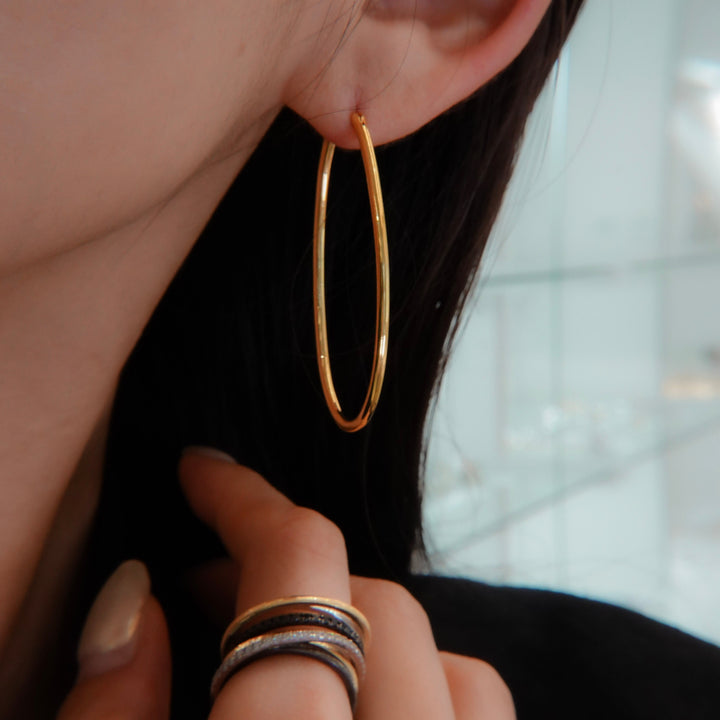 Gold pierced earrings GMA17 ピアス