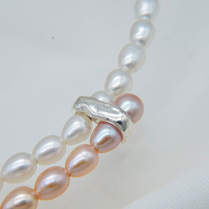 BAROQUE PERAL PINK DOG CHOKER