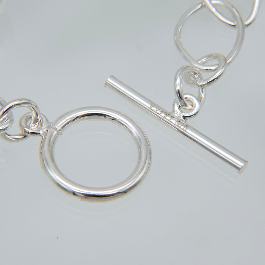 oval chain with ball mix design bracelet [luslep8]