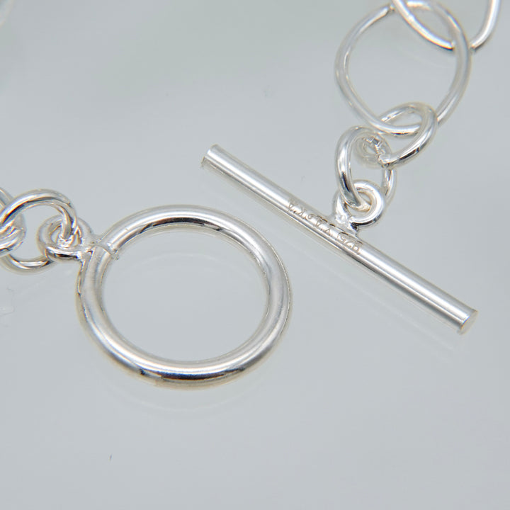 oval chain with ball mix design bracelet [luslep8]