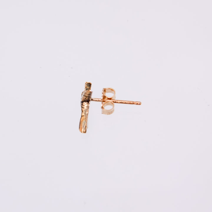 Hummingbird 14K Gold Stud