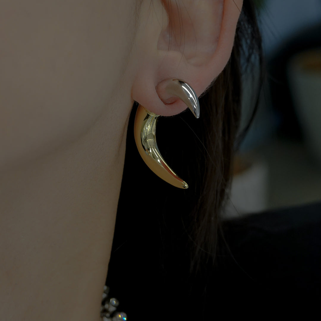 Spike earring - Silver/Gold