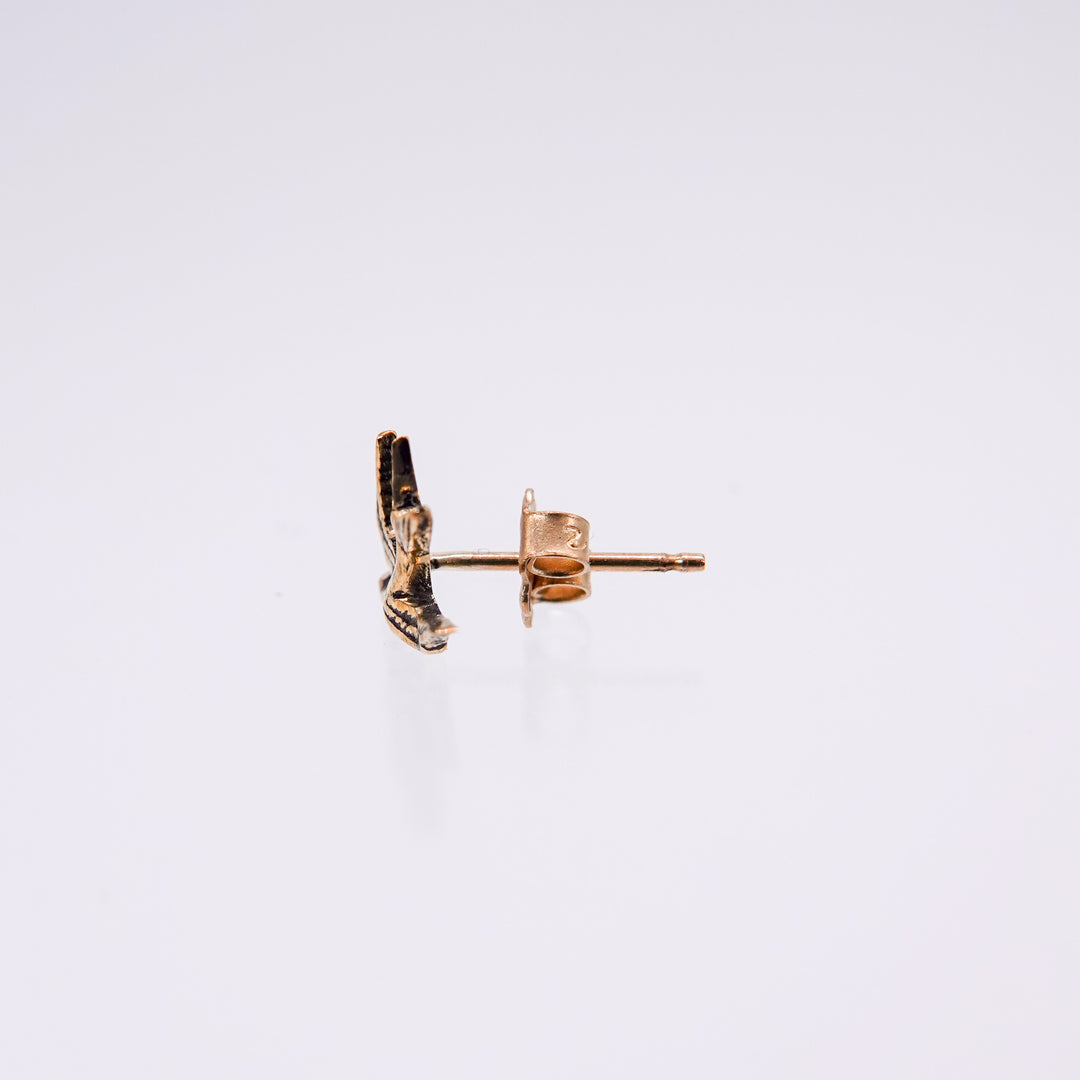 Swallow 14K Gold Stud