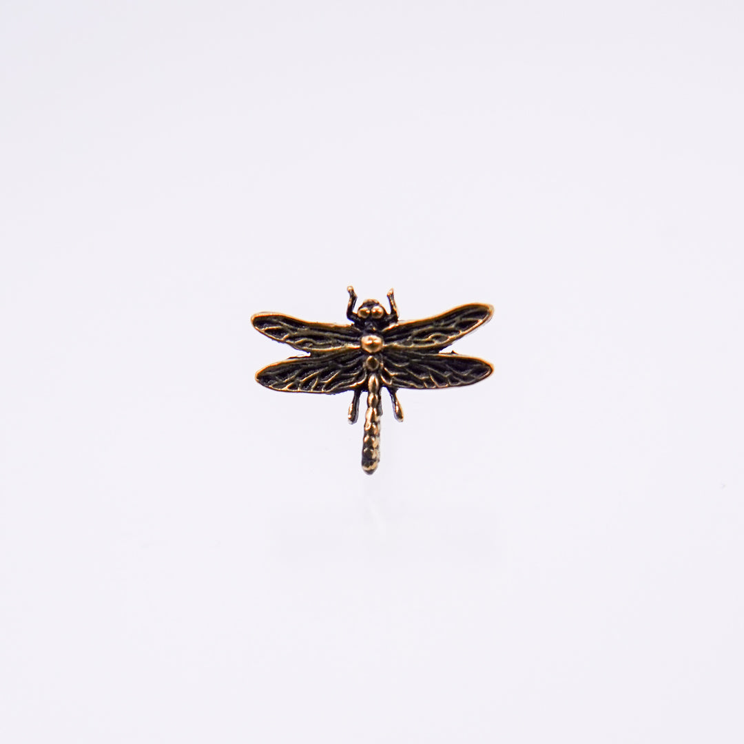 Dragonfly 14K Gold Stud