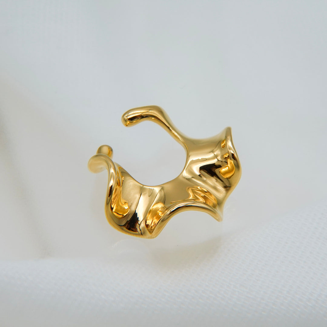 Flora Ear Cuff【S】SV + K18YGP