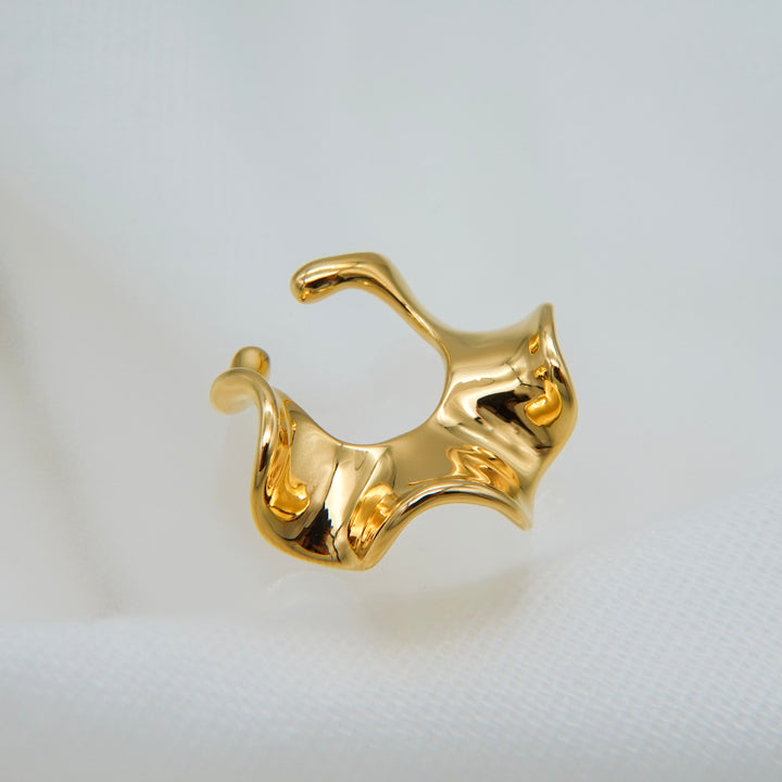 Flora Ear Cuff【S】SV + K18YGP