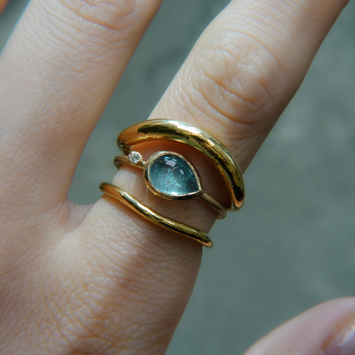 YU-KIN DOUBLE HEART SET RING