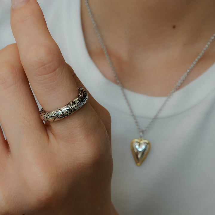 Black Millefleurs Ring