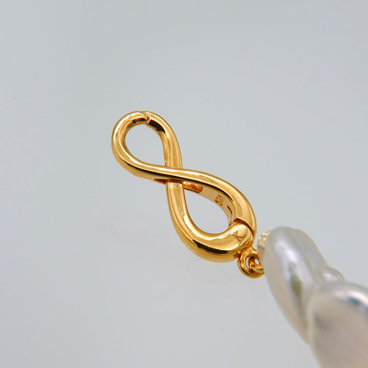 3WAY FALLING PATELS PEARL LARIAT NECKLACE (GD)