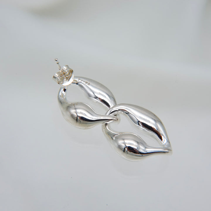 puff up chain earrings(pierce)[RSTS]