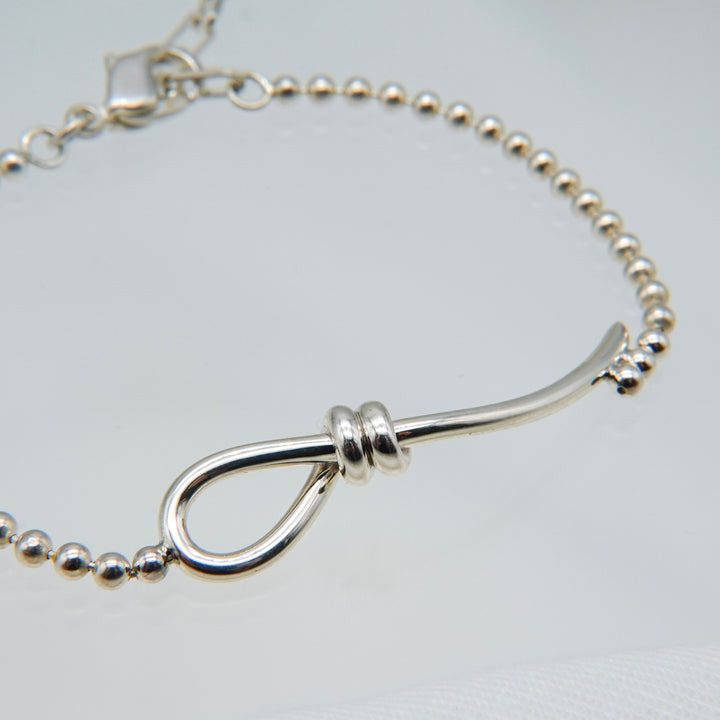 THREADS Silver Fishhook Bracelet