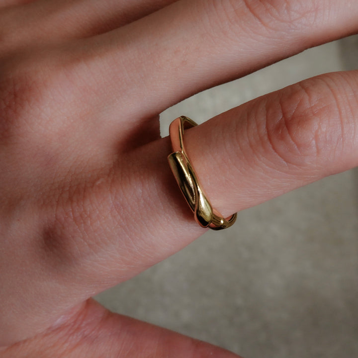 Grass Knot Ring Gold Vermeil