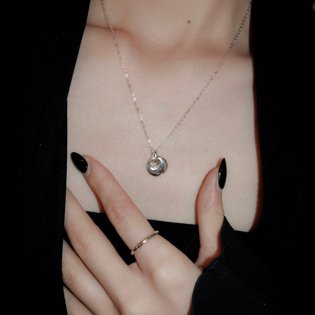 Charm Necklace-Full Moon