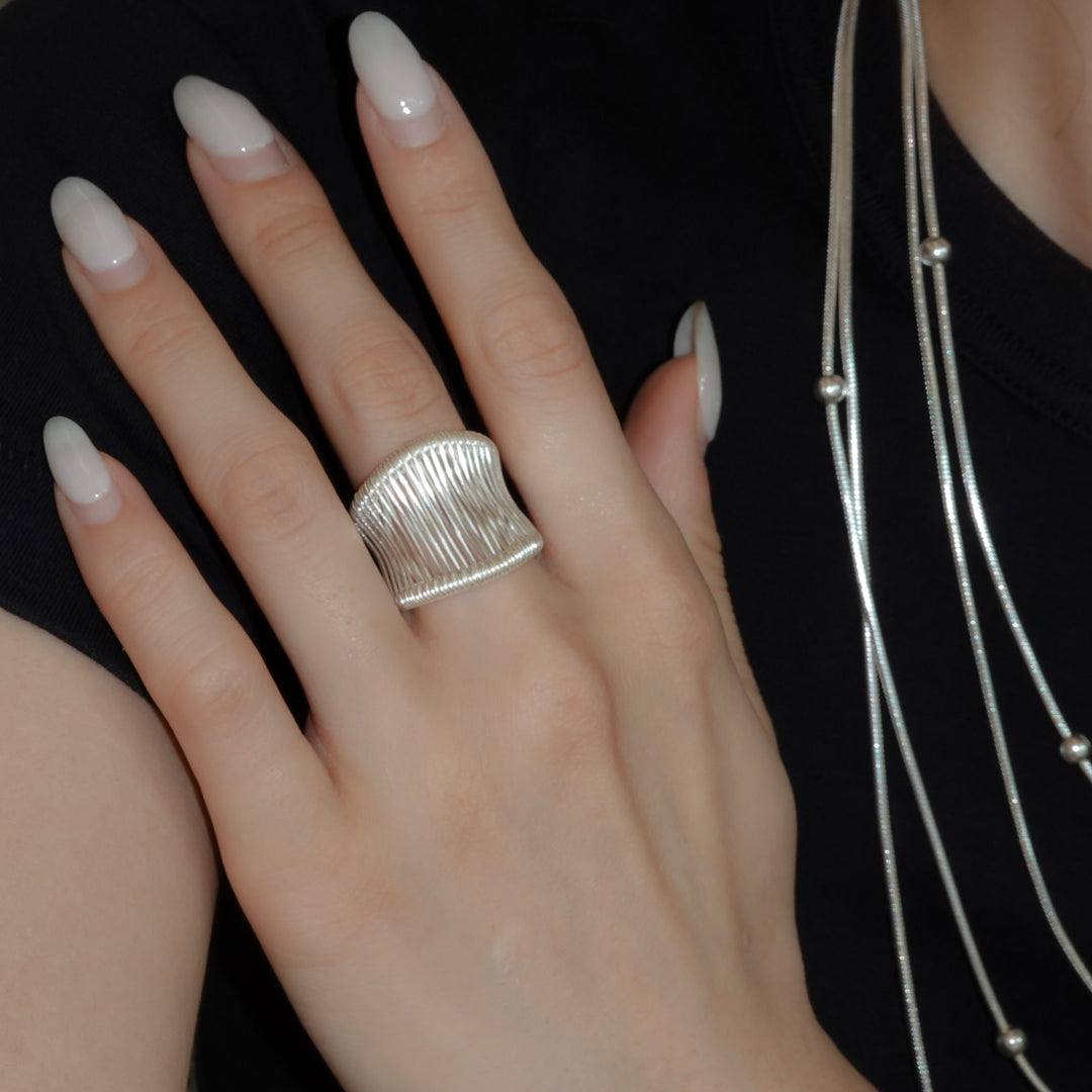 karen silver ring