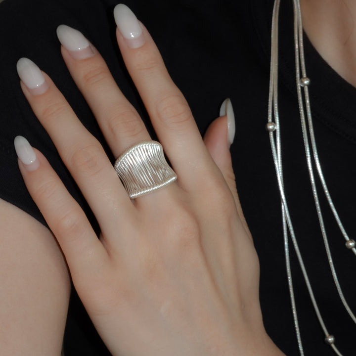 karen silver ring