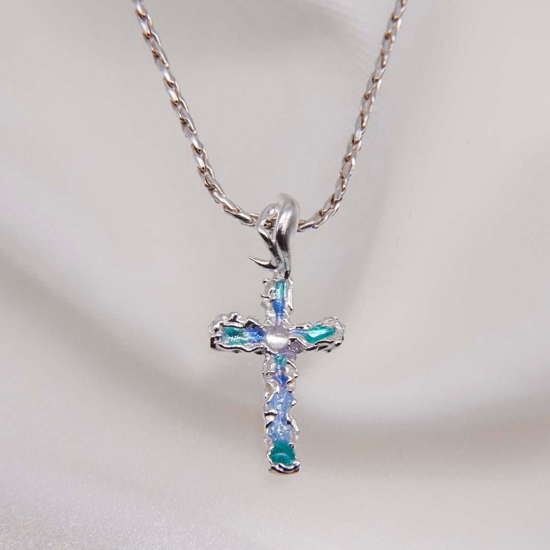 Shippo cross necklace