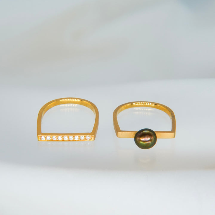 2Way Black Double ring