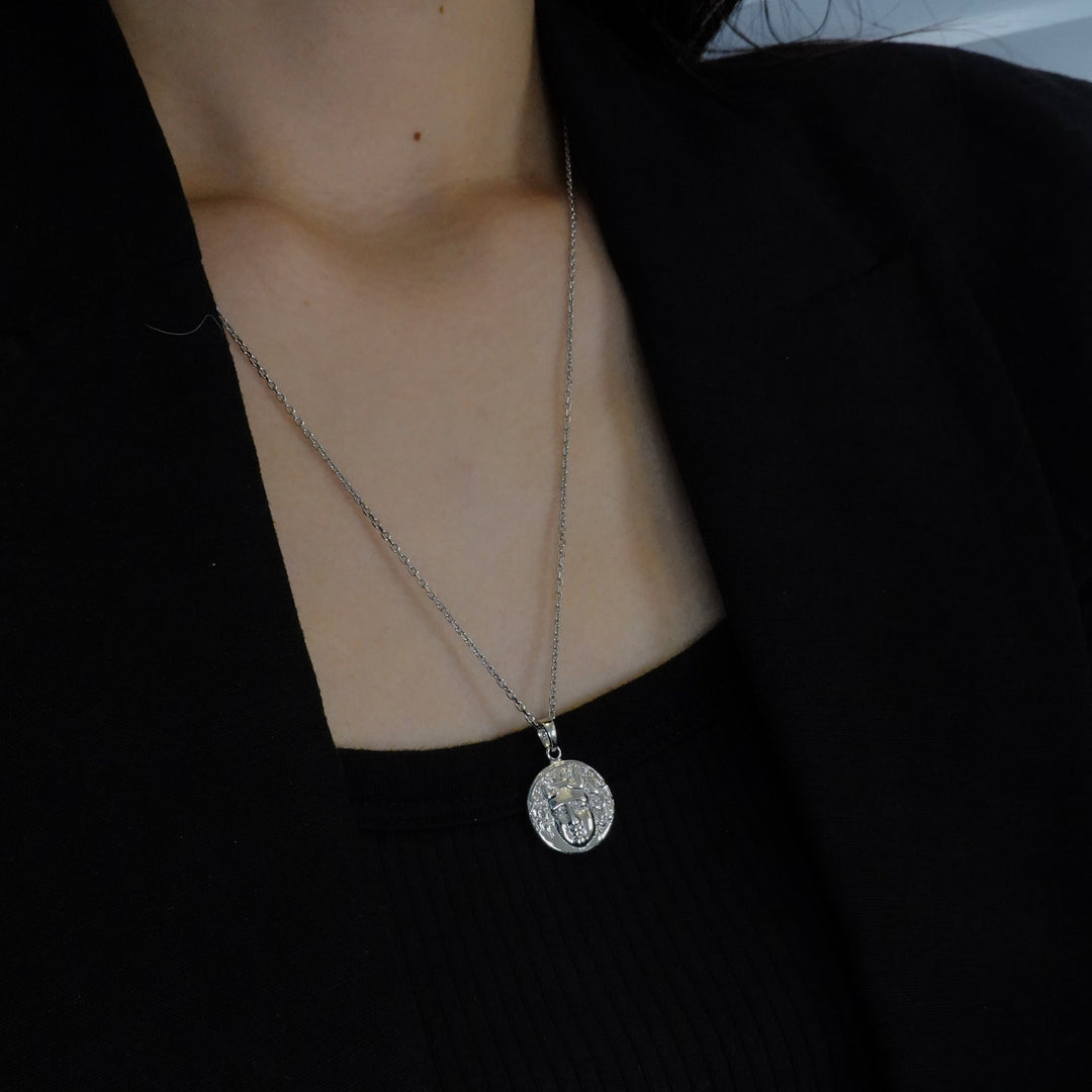 Silver Coin necklace