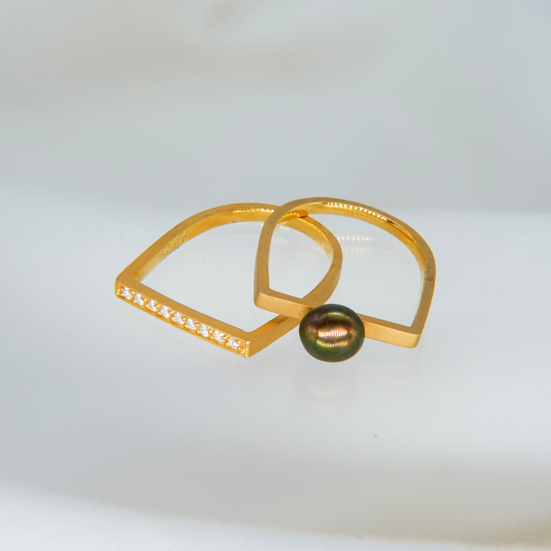 2Way Black Double ring