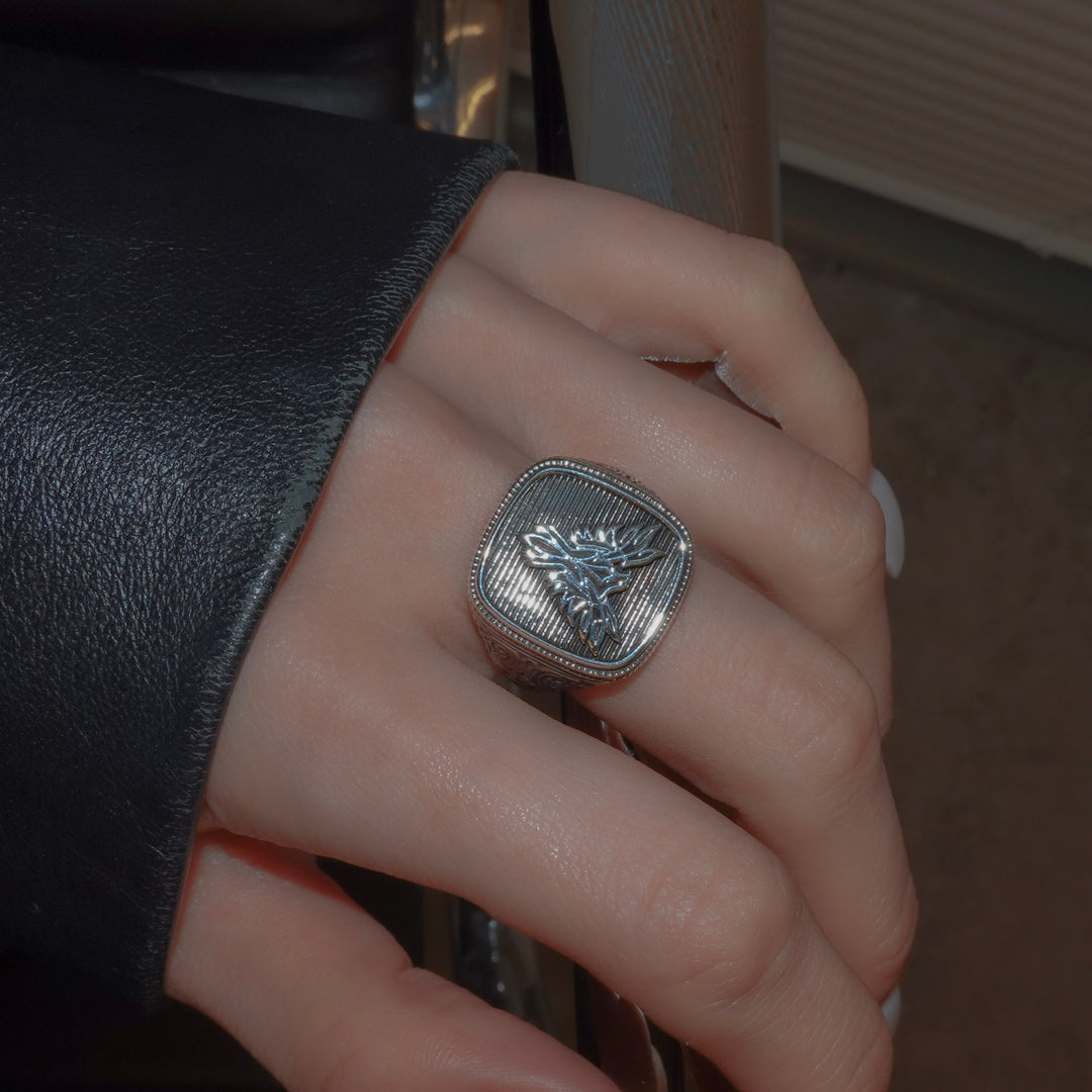 Phoenix Ring in Sterling Silver_20553